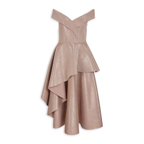 pink shimmer tiered dress 3096298 truworths