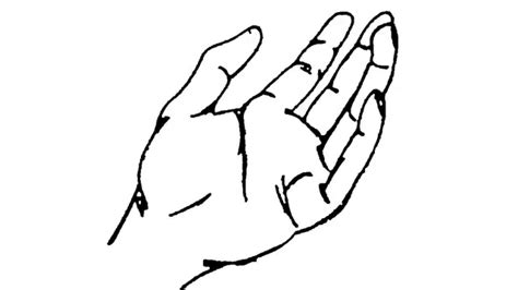Hand Palm Drawing Clipart Best
