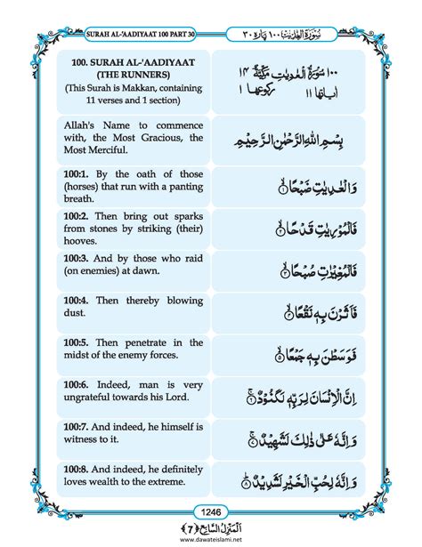 Surah Adiyat In English Listen Audio Mp3 And Download English Pdf