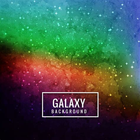Free Vector Beautiful Colorful Galaxy Background