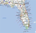 Map Of Florida East Coast Beach Towns - Printable Maps