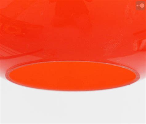 Retro Vintage Orange Glass Lamp Shade Teardrop Globe 1960s Theory Of Supply For Sale Uk