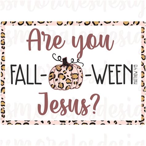 Are You Fall O Ween Jesus Svg Etsy