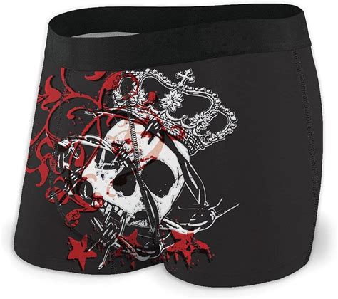 Gothic Skull Mens Boxer Briefs Printed Comfort Underwear Panties At