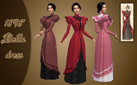 Vintage Simstress Is Creating Ts4 Vintage Cc Patreon Bella Dresses