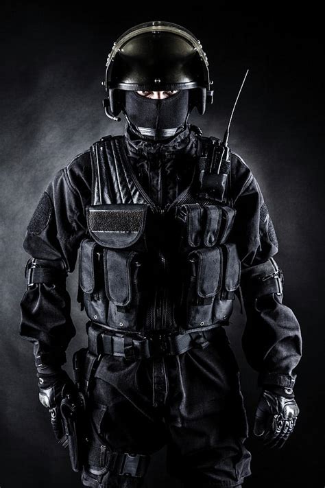 Spec Ops Soldier In Uniform On Black Photograph By Oleg Zabielin