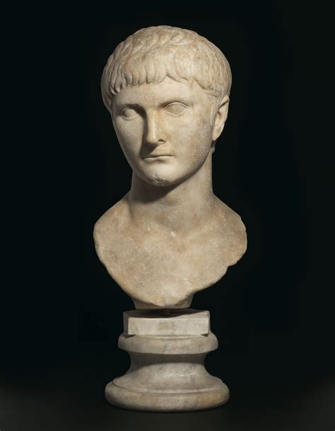 A Roman Marble Portrait Bust Of Germanicus Julio Claudian Period
