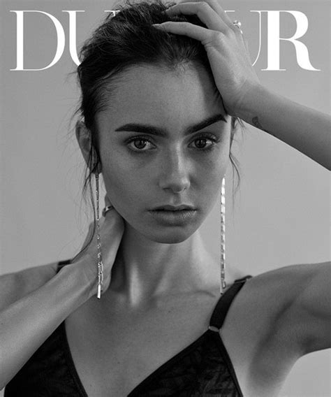 Dujour Magazine October 2016 Cover Story Starring Lily Collins Lily