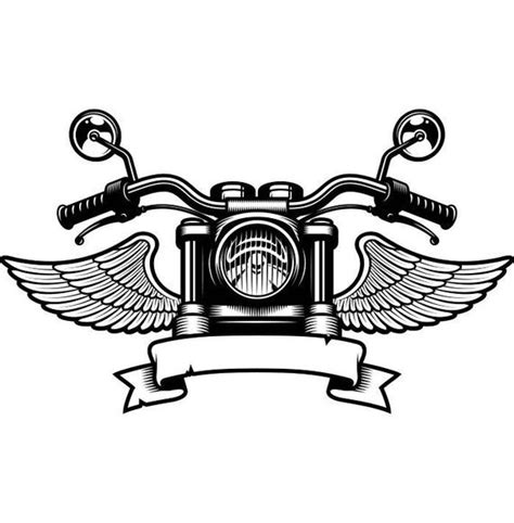 Motorcycle Logo 5 Handle Bars Wings Bike Biker Chopper Etsy