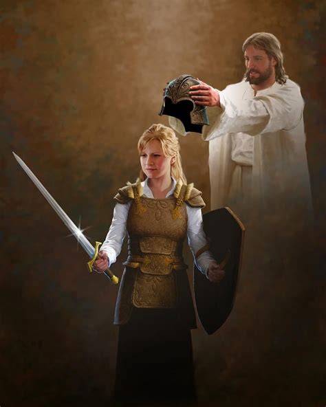 Put On The Armor Of God Female Celestial Heritage Art Images Du