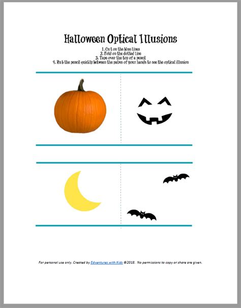 Optical Illusions Fun Science Activities For Kids Halloween Science