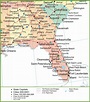 Map of Alabama, Georgia and Florida - Ontheworldmap.com