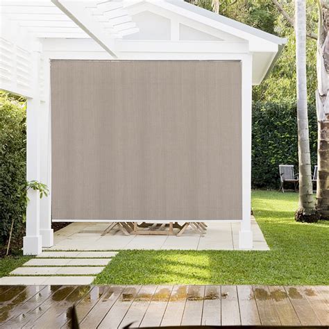 Anogol Outdoor Roller Shade Pull Down Shades For Windows Shade Cloth