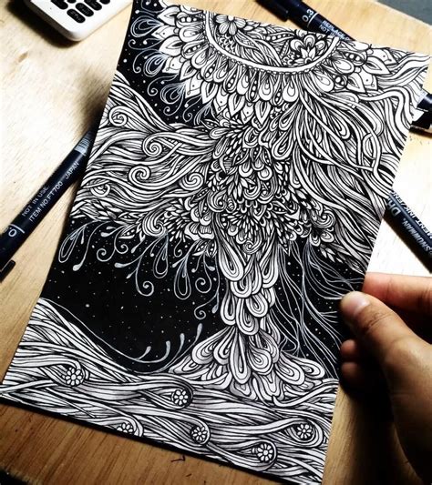 Intricate Doodles And Zentangle Drawings Zentangle Drawings Doodle