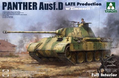 Panther Ausf D Late Production W Zimmerit 135