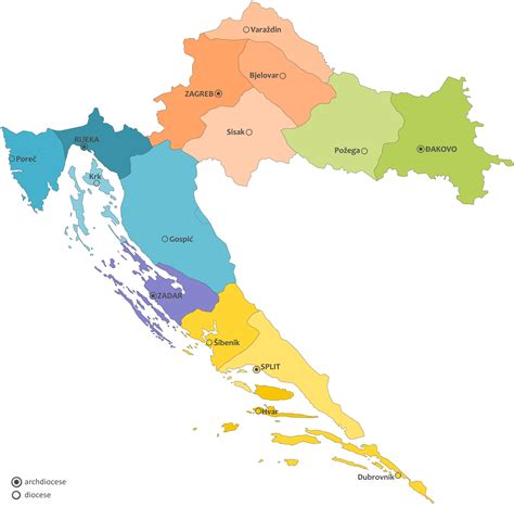 Reiseveranstalter und routen vergleichen und das beste angebot flexibel buchen. Kroatien Karte Provinzen