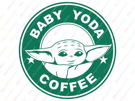Baby Yoda Coffee Svg Png Baby Yoda Coffee Mandalorian Star Wars
