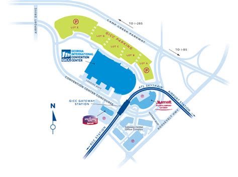 Atlanta Convention Center Map Tourist Map Of English