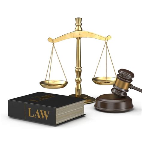 3d Legal Gavel Scales Law Model