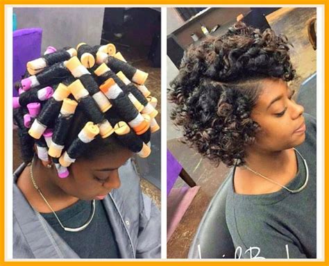 Fun Pictures Of Roller Set Hairstyles For Short Black Hair Curly