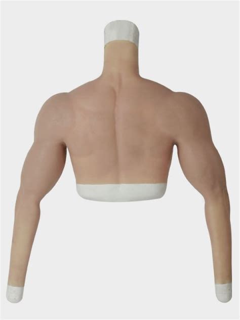 Realistic Muscle Suit With Arms Without Belly Silicone Masks