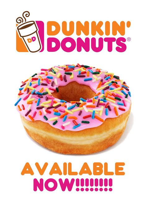 Dunkin Donuts Are Available In Store Right Now