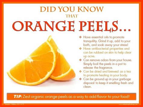 Pin By Michelle Muth On Good To Know Orange Peels Uses Natural