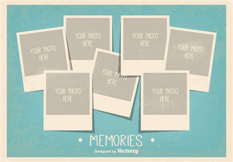 Vintage Style Photo Collage Template Download Free Vectors Clipart