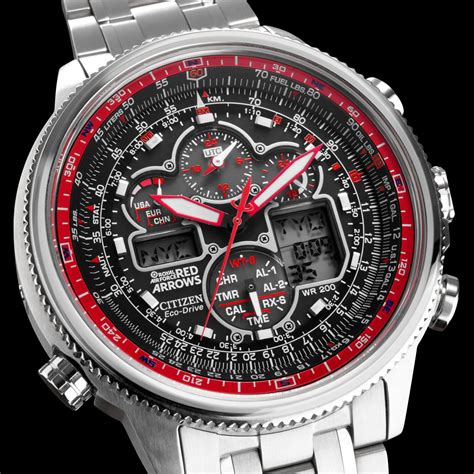 Citizen 55e Mens Limited Edition Navihawk Red Arrows Chronograph Watch