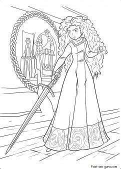 print  disney characters brave coloring pages printable coloring pages  kids