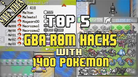 Top 5 Best Pokémon Gba Rom Hacks With 1400 Pokemon Youtube