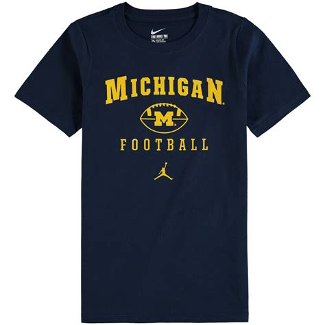 Nike Michigan Wolverines Youth Navy Retro 97 Football T Shirt
