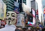 Occupy Wall Street - Mask in Times Sq | Bob Jagendorf | Flickr