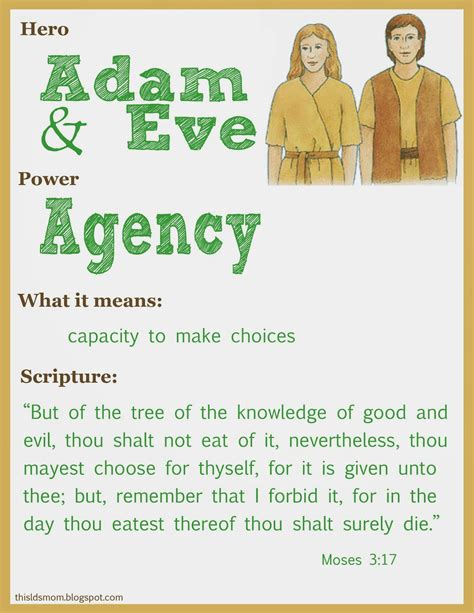 This Lds Mom Scripture Heroes Adam And Eve