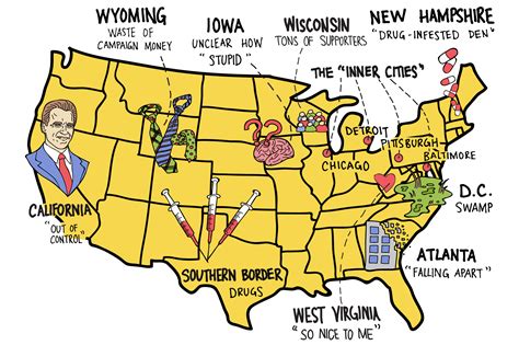 Map of America according to Donald Trump - Washington Post