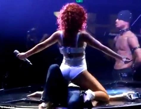 Video Captures Domineering Rihanna Straddling Female Fan On Stage And Giving Her A Very Lewd Lap