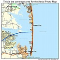 Aerial Photography Map of Ocean City, MD Maryland