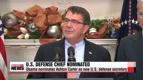 Obama Nominates Ashton Carter As New Us Defense Secretary 미국 새 국방장관에