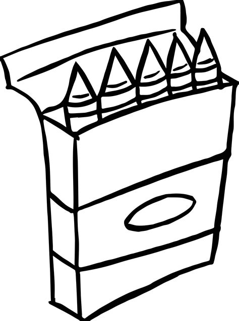 Crayons Clipart Black And White Free Download On Clipartmag