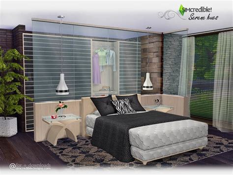 Serene Hues Bedroom By Simcredible Liquid Sims