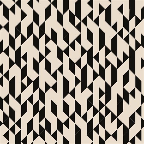 Abstract Geometric Black Triangles Structured Pattern On Brown