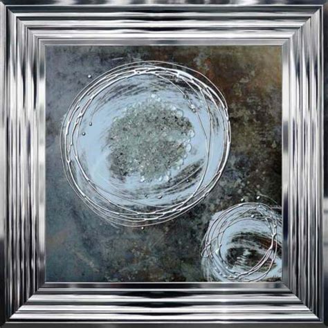shh interiors abstract panel 1 crystal glass effect chrome framed wall art 55cm ebay