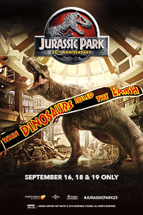 Jurassic Park 25th Anniversary Showtimes Fandango