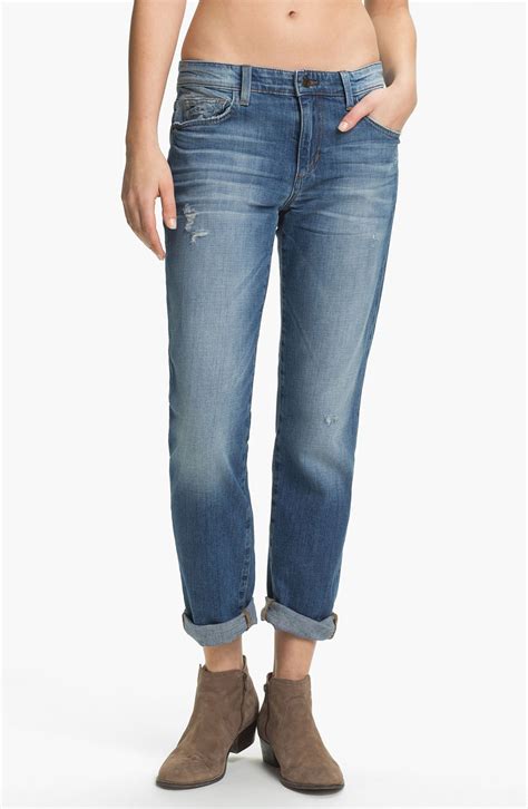 Joe S Jeans Easy Highwater Relaxed Stretch Denim Jeans Mazy In Blue