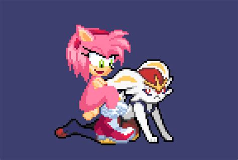 Rule 34 1futa 1girls 2d Ambiguous Gender Amy Rose Animated Anthro Breasts Cinderace Crossover