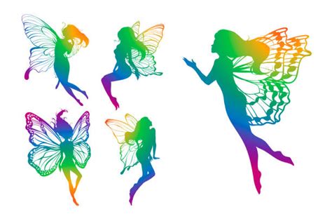 Butterfly Fairy Clip Art Illustrations Royalty Free Vector Graphics