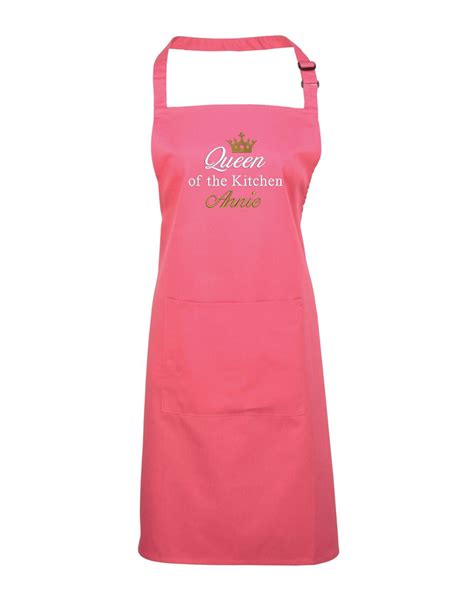 Personalised Queen Of The Kitchen Apron Withcongratulations