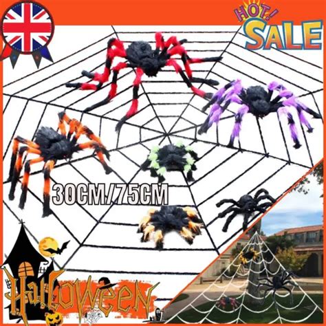 Hairy Giant Spider Halloween Prop Haunted House Party In Outdoor Decor