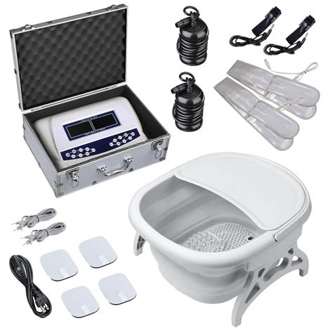 Yescom Dual User Ionic Detox Foot Spa Machine Tub Kit With Arrays