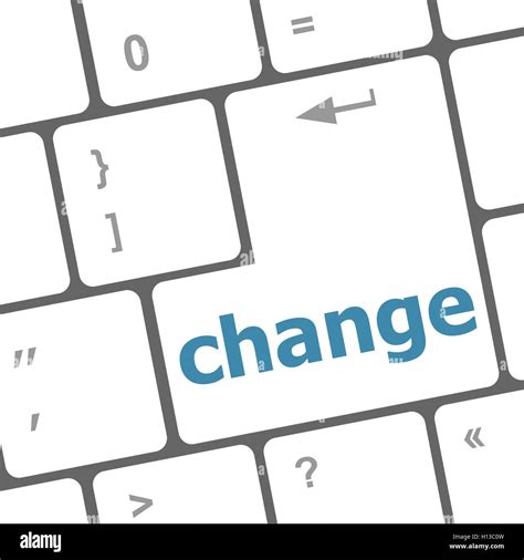 Change Button On Computer Pc Keyboard Key Stock Photo Alamy